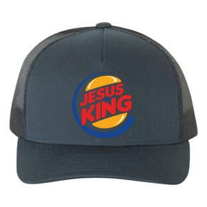 Jesus Is The King Logo Yupoong Adult 5-Panel Trucker Hat