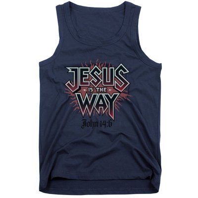 Jesus Is The Way John 146 Bold Design Tank Top