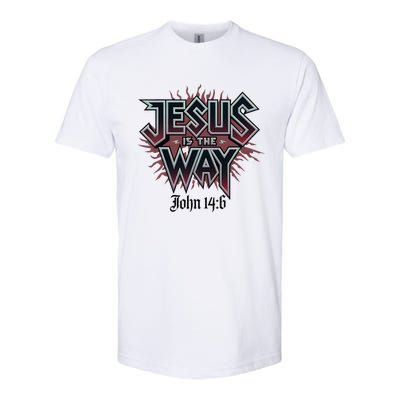 Jesus Is The Way John 146 Bold Design Softstyle CVC T-Shirt