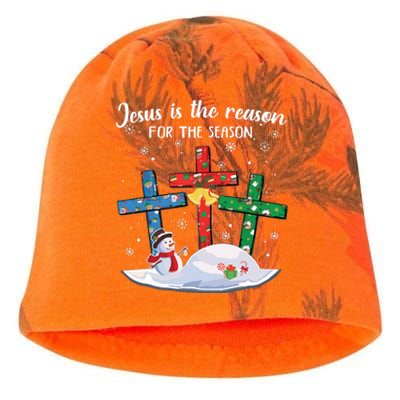 Jesus Is The Reason For The Season Christian Christmas Xmas Kati - Camo Knit Beanie