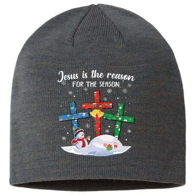 Jesus Is The Reason For The Season Christian Christmas Xmas Sustainable Beanie