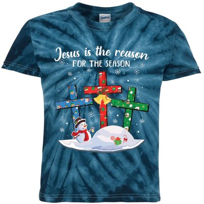 Jesus Is The Reason For The Season Christian Christmas Xmas Kids Tie-Dye T-Shirt