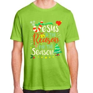 Jesus Is The Reason For The Season Ugly Christmas Sweater Great Gift Adult ChromaSoft Performance T-Shirt