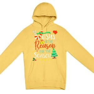 Jesus Is The Reason For The Season Ugly Christmas Sweater Great Gift Premium Pullover Hoodie