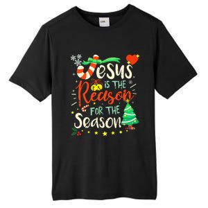 Jesus Is The Reason For The Season Ugly Christmas Sweater Great Gift Tall Fusion ChromaSoft Performance T-Shirt