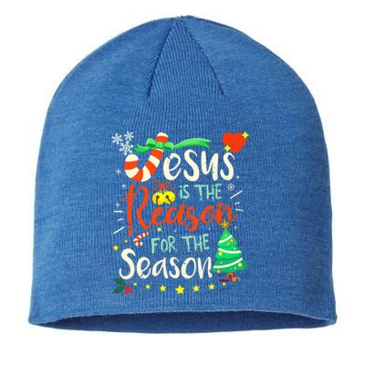 Jesus Is The Reason For The Season Ugly Christmas Sweater Great Gift Sustainable Beanie