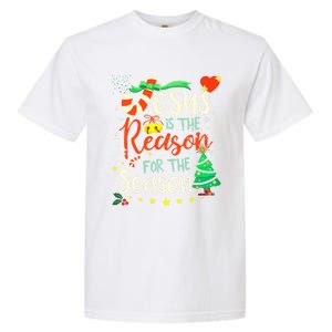 Jesus Is The Reason For The Season Ugly Christmas Sweater Great Gift Garment-Dyed Heavyweight T-Shirt