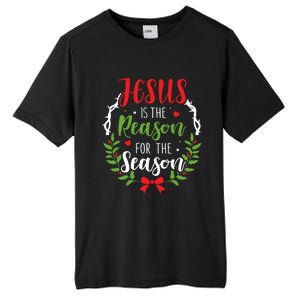 Jesus Is The Reason For The Season Christian Christmas Cute Gift Tall Fusion ChromaSoft Performance T-Shirt