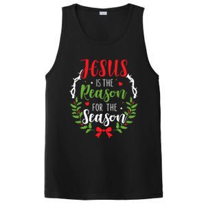 Jesus Is The Reason For The Season Christian Christmas Cute Gift PosiCharge Competitor Tank