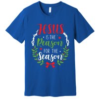 Jesus Is The Reason For The Season Christian Christmas Cute Gift Premium T-Shirt