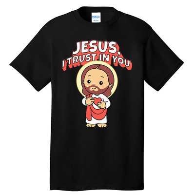 Jesus I Trust In You Divine Mercy Cute Catholic Tall T-Shirt