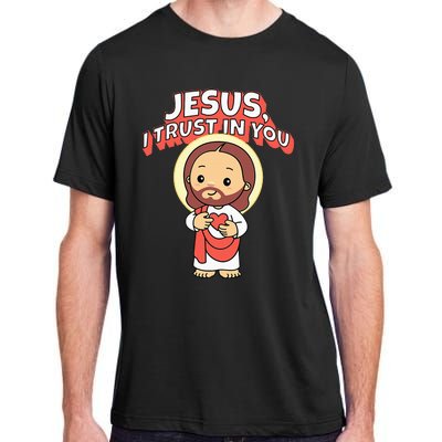 Jesus I Trust In You Divine Mercy Cute Catholic Adult ChromaSoft Performance T-Shirt