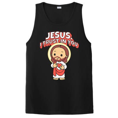 Jesus I Trust In You Divine Mercy Cute Catholic PosiCharge Competitor Tank