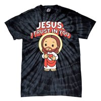 Jesus I Trust In You Divine Mercy Cute Catholic Tie-Dye T-Shirt