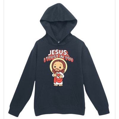 Jesus I Trust In You Divine Mercy Cute Catholic Urban Pullover Hoodie