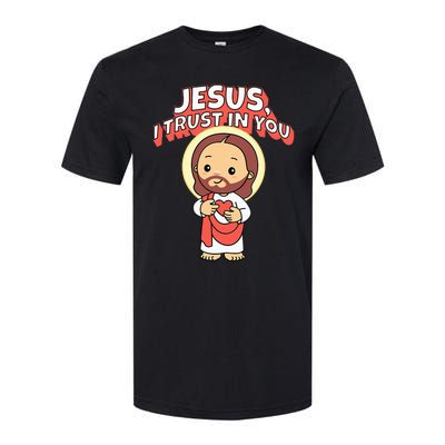 Jesus I Trust In You Divine Mercy Cute Catholic Softstyle CVC T-Shirt