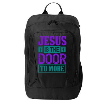 Jesus Is The Door To More City Backpack