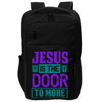 Jesus Is The Door To More Impact Tech Backpack