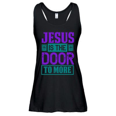 Jesus Is The Door To More Ladies Essential Flowy Tank