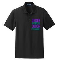 Jesus Is The Door To More Dry Zone Grid Polo