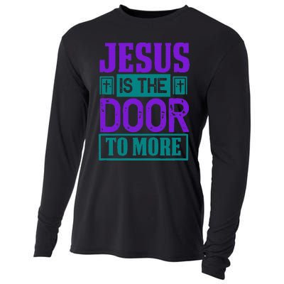 Jesus Is The Door To More Cooling Performance Long Sleeve Crew