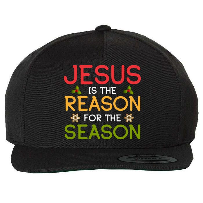 Jesus Is The Reason For The Season Wool Snapback Cap