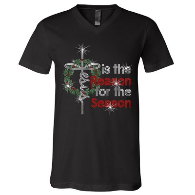 Jesus Is The Reason For The Season V-Neck T-Shirt
