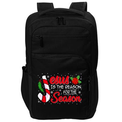 Jesus Is The Reason For The Season Christian Christmas Party Impact Tech Backpack