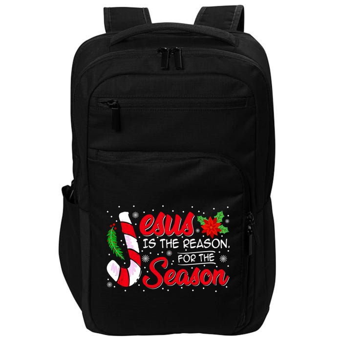 Jesus Is The Reason For The Season Christian Christmas Party Impact Tech Backpack