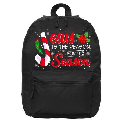 Jesus Is The Reason For The Season Christian Christmas Party 16 in Basic Backpack