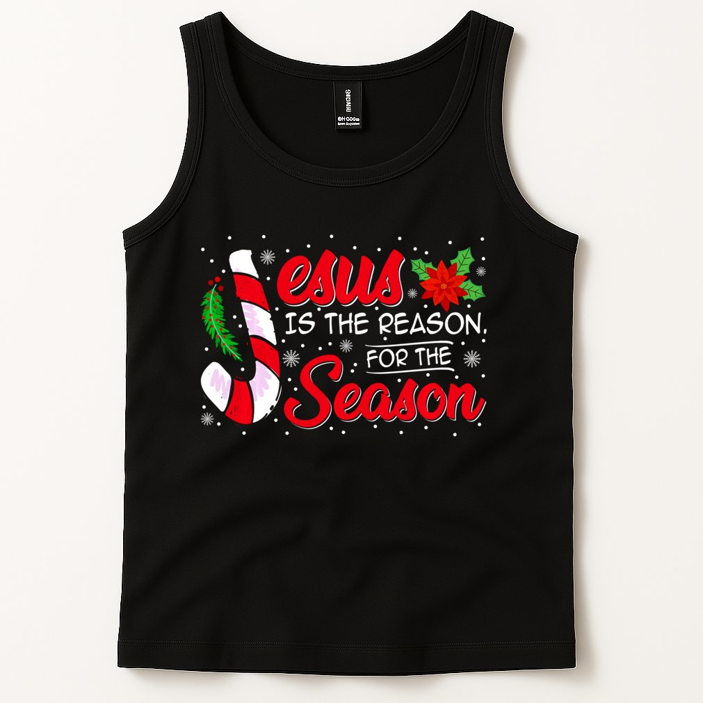 Jesus Is The Reason For The Season Christian Christmas Party Tank Top