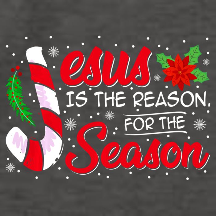 Jesus Is The Reason For The Season Christian Christmas Party Vector Backpack