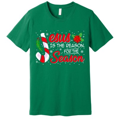 Jesus Is The Reason For The Season Christian Christmas Party Premium T-Shirt