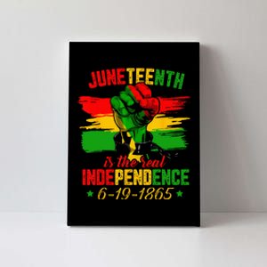 Juneteenth Is The Real Independence Day 1865 Freedom Pride Canvas