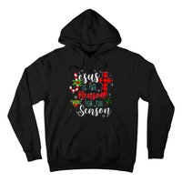 Jesus Is The Reason For Season Christmas Family Pajamas Hoodie