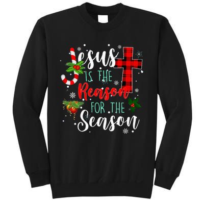 Jesus Is The Reason For Season Christmas Family Pajamas Sweatshirt