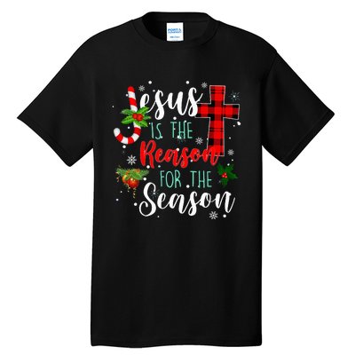 Jesus Is The Reason For Season Christmas Family Pajamas Tall T-Shirt