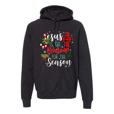 Jesus Is The Reason For Season Christmas Family Pajamas Premium Hoodie