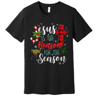 Jesus Is The Reason For Season Christmas Family Pajamas Premium T-Shirt