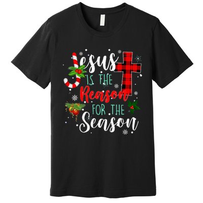 Jesus Is The Reason For Season Christmas Family Pajamas Premium T-Shirt