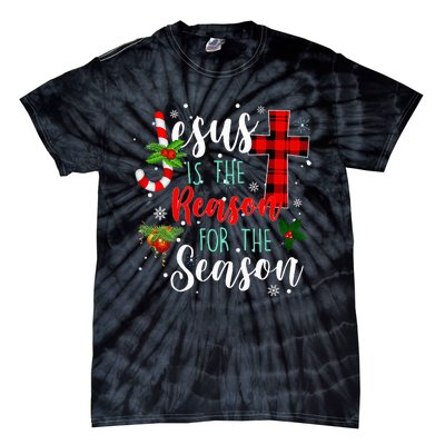 Jesus Is The Reason For Season Christmas Family Pajamas Tie-Dye T-Shirt