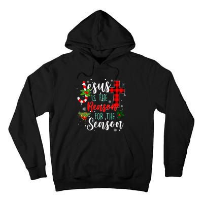 Jesus Is The Reason For Season Christmas Family Pajamas Tall Hoodie