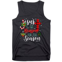 Jesus Is The Reason For Season Christmas Family Pajamas Tank Top