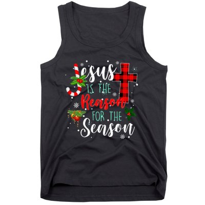 Jesus Is The Reason For Season Christmas Family Pajamas Tank Top