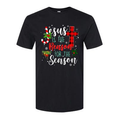 Jesus Is The Reason For Season Christmas Family Pajamas Softstyle CVC T-Shirt