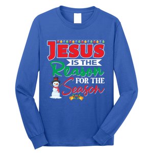 Jesus Is The Reason For The Season Funny Gift Christian Religion Xmas Gift Long Sleeve Shirt