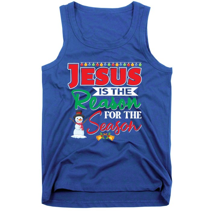 Jesus Is The Reason For The Season Funny Gift Christian Religion Xmas Gift Tank Top