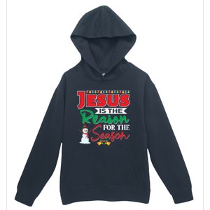 Jesus Is The Reason For The Season Funny Gift Christian Religion Xmas Gift Urban Pullover Hoodie