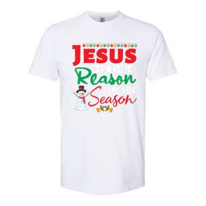 Jesus Is The Reason For The Season Funny Gift Christian Religion Xmas Gift Softstyle CVC T-Shirt