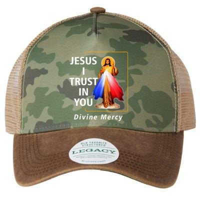 Jesus I Trust In You Divine Mercy Catholic Legacy Tie Dye Trucker Hat